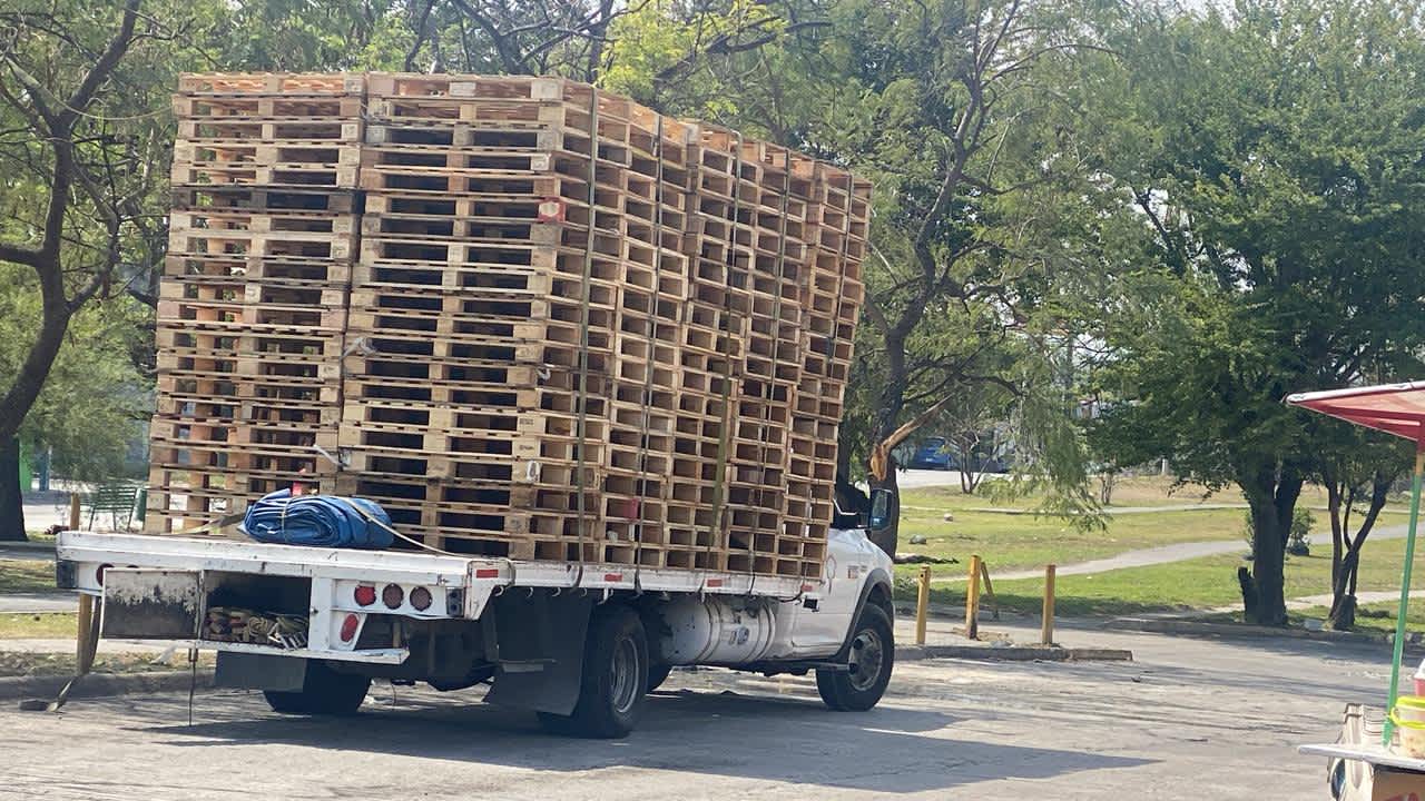Transporte de carga con tarimas